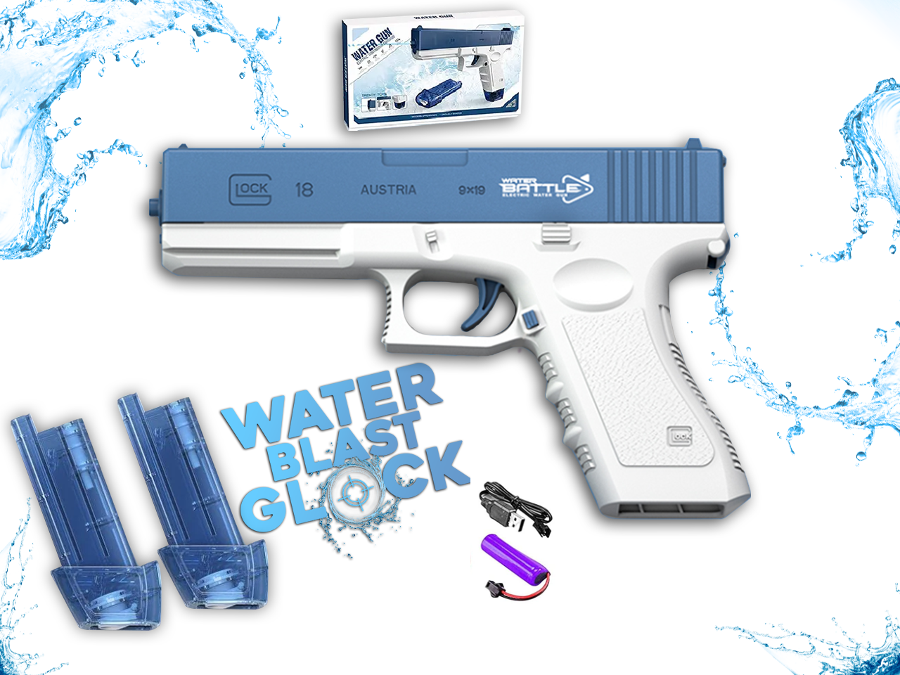 AquaBolt™ | Schnell Schießender Elektrischer Wasserwerfer