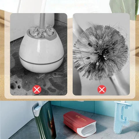 KaktusBürste Pro (mit GRATIS Halter) | Die #1 Toilettenbürste für die saubersten Toiletten ohne Anstrengung