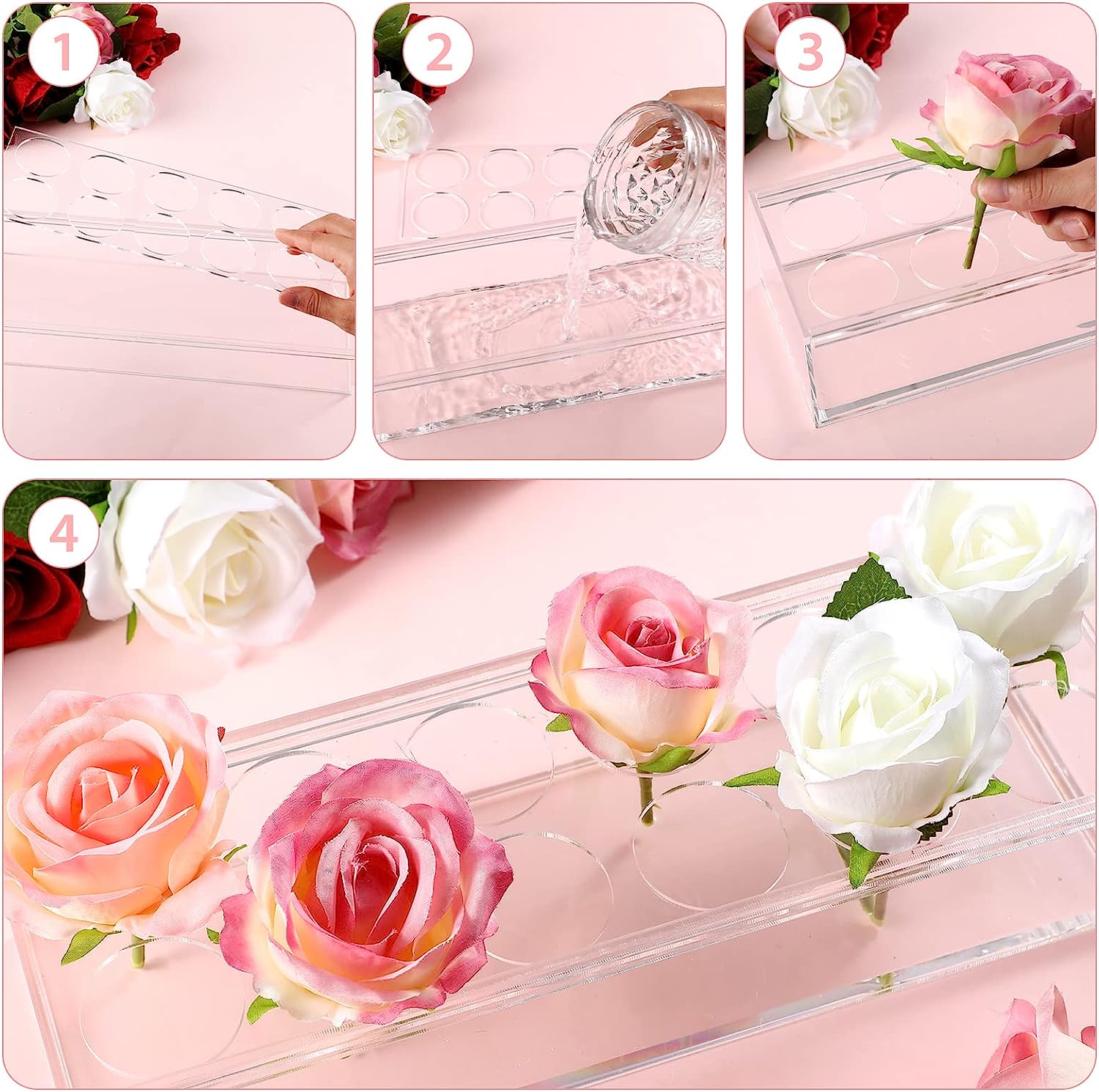 50% RABATT | BlossomVista™ | Platzsparende Blumenstraußvase aus Acryl
