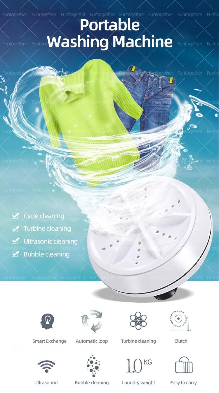 BucketWash™ | Ultraschall & Tragbare Waschmaschine