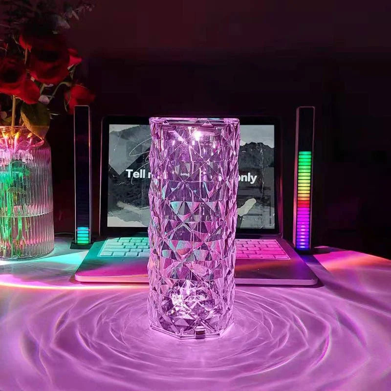 CrystalPetals™ | Farbwechselnde Rosenlampe