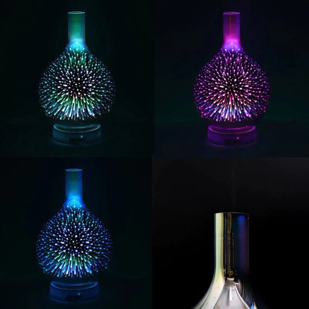 50% RABATT | AromaBliss™️ | 3D Infinity Ultraschall Diffusor - 7 Farben LED