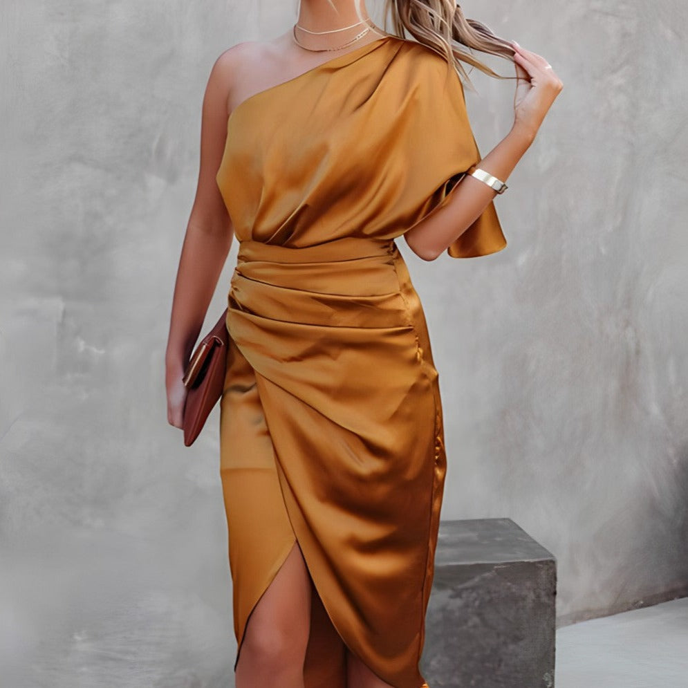 Olive™ | Ein-Schulter Fashionista Kleid
